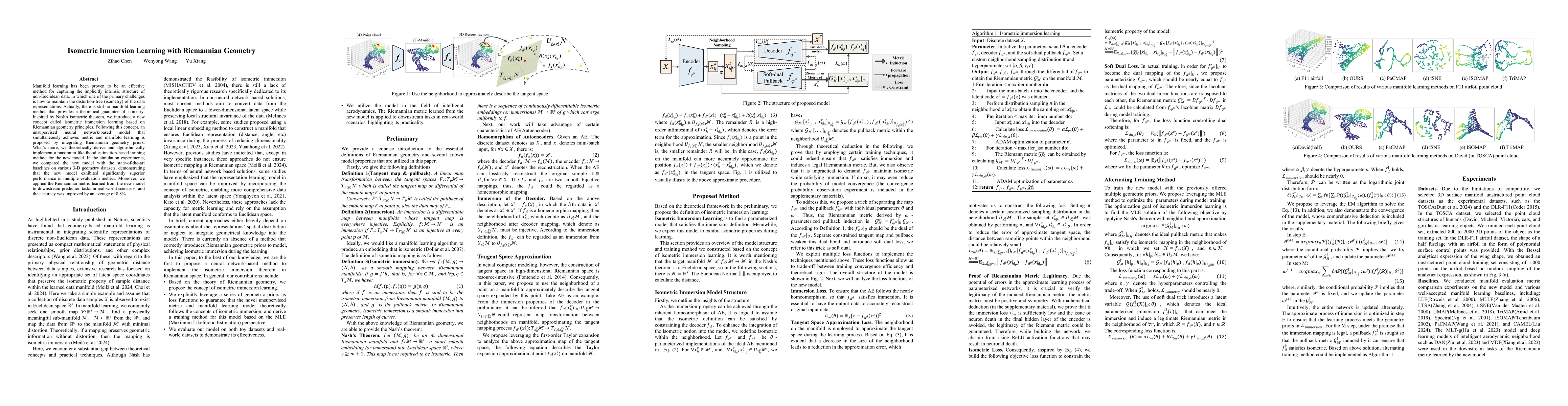 Thumbnail for Isometric Immersion Learning with Riemannian Geometry
