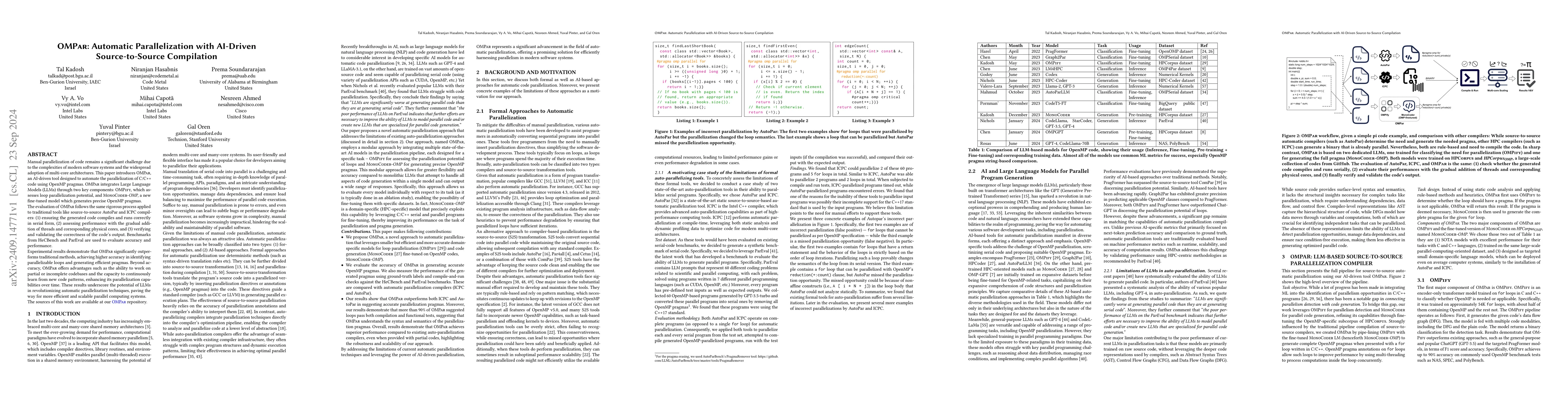 Thumbnail for OMPar: Automatic Parallelization with AI-Driven Source-to-Source
  Compilation