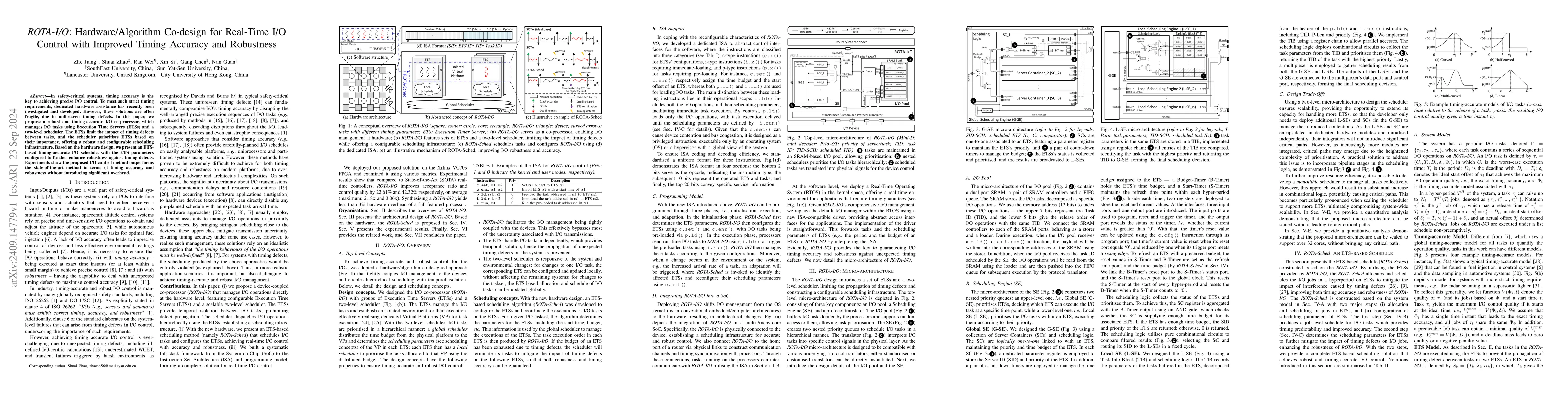 Thumbnail for Hardware/Algorithm Co-design for Real-Time I/O Control with Improved
  Timing Accuracy and Robustness