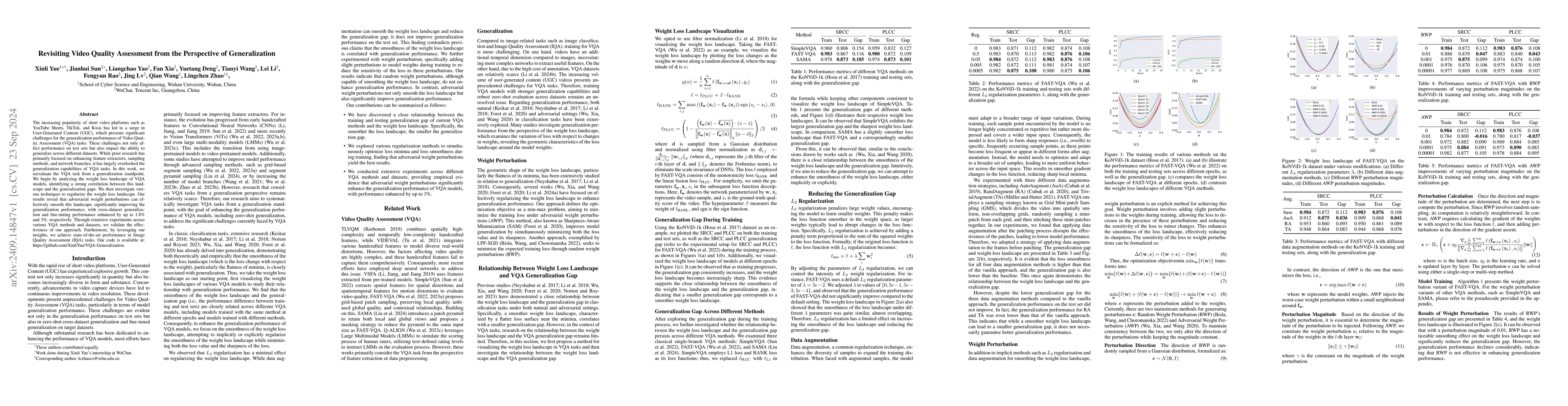 Thumbnail for Revisiting Video Quality Assessment from the Perspective of
  Generalization