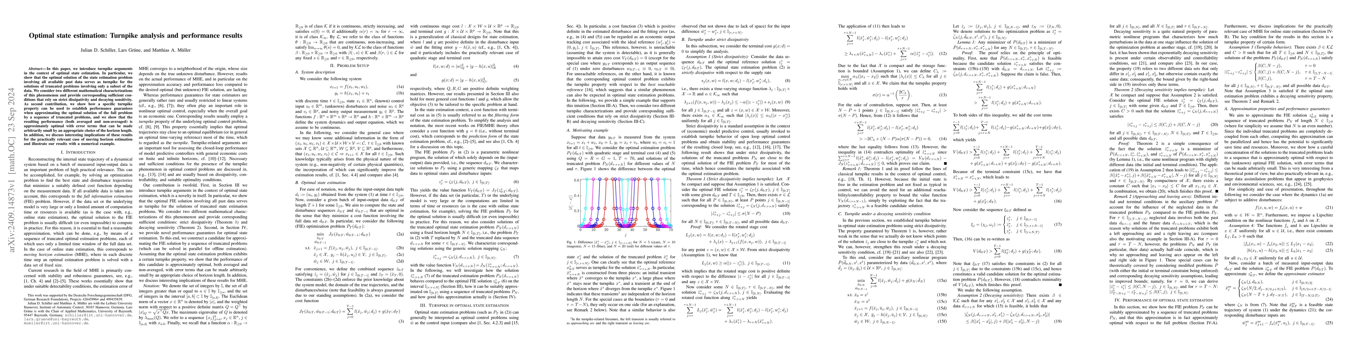 Thumbnail for Optimal state estimation: Turnpike analysis and performance results