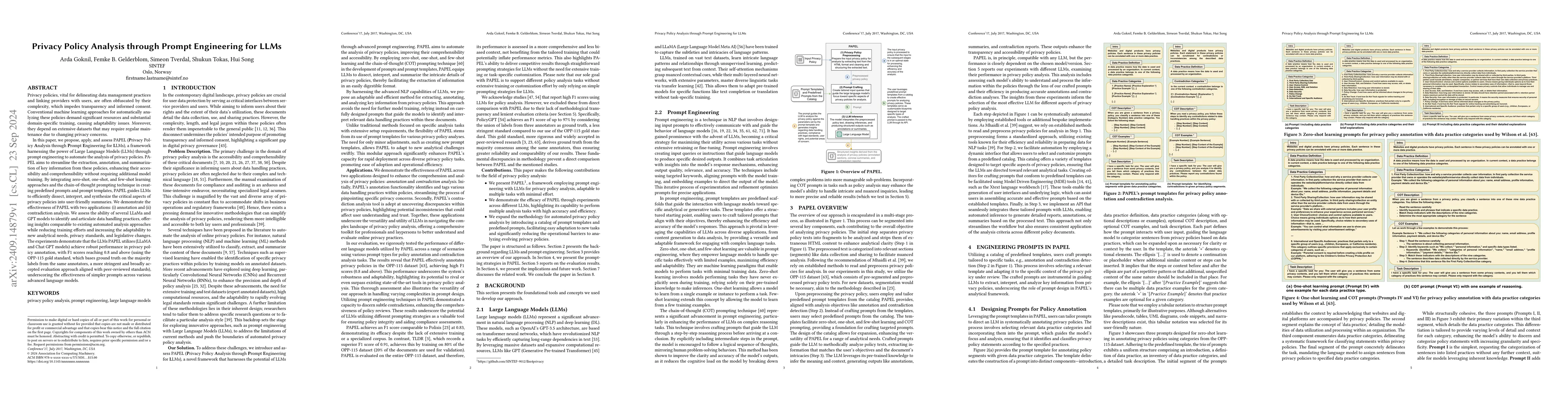 Thumbnail for Privacy Policy Analysis through Prompt Engineering for LLMs