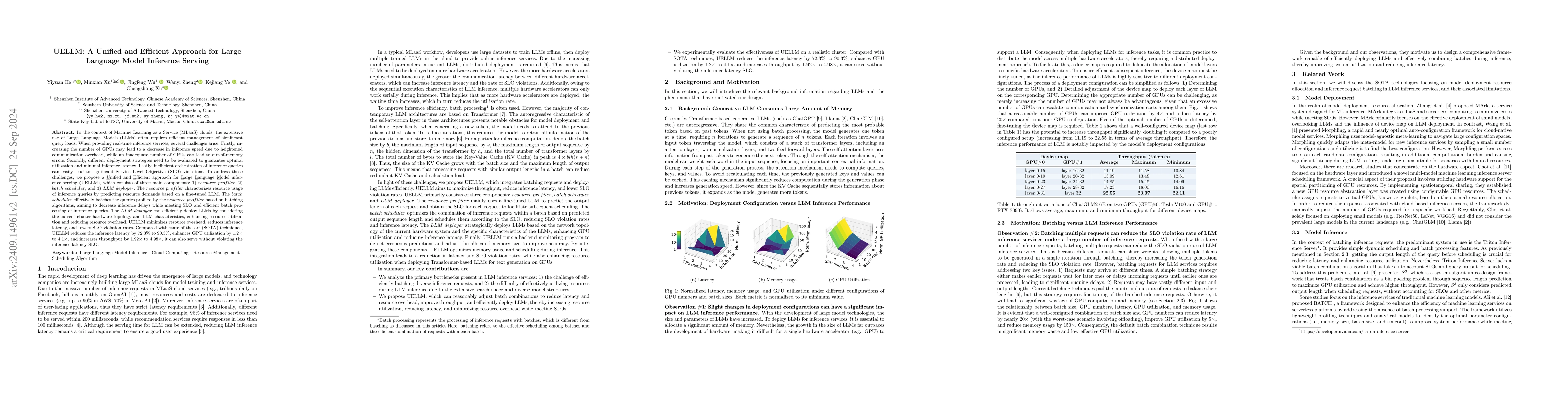 Thumbnail for UELLM: A Unified and Efficient Approach for LLM Inference Serving
