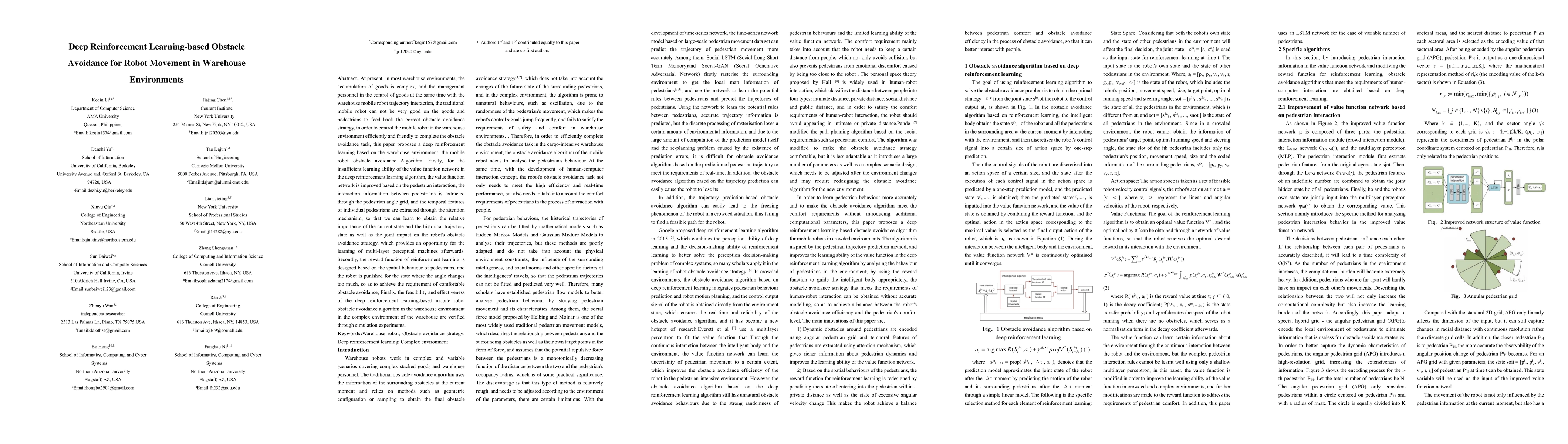 Thumbnail for Deep Reinforcement Learning-based Obstacle Avoidance for Robot Movement
  in Warehouse Environments
