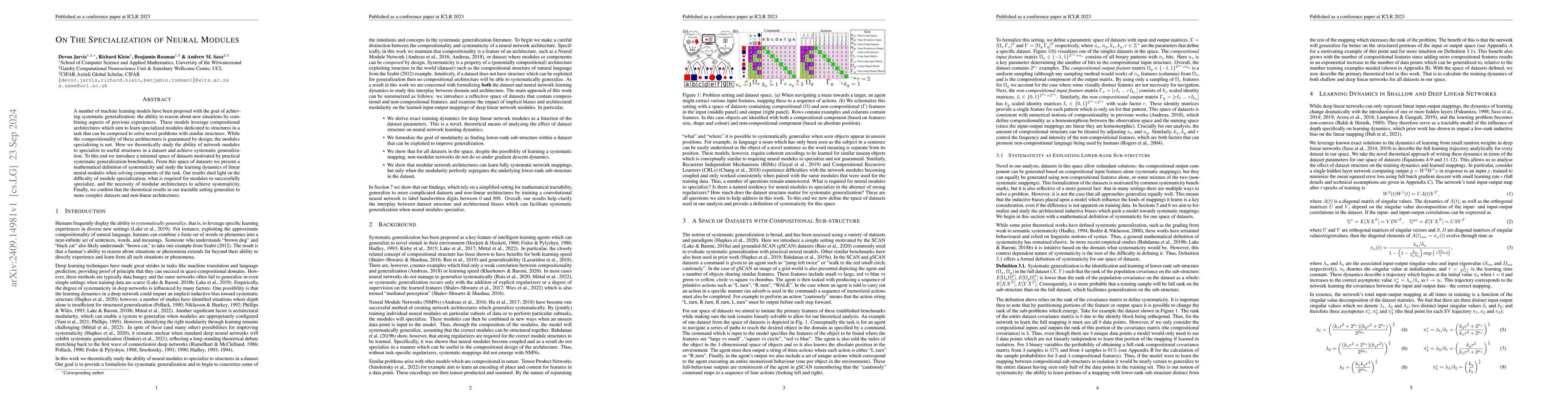 Thumbnail for On The Specialization of Neural Modules