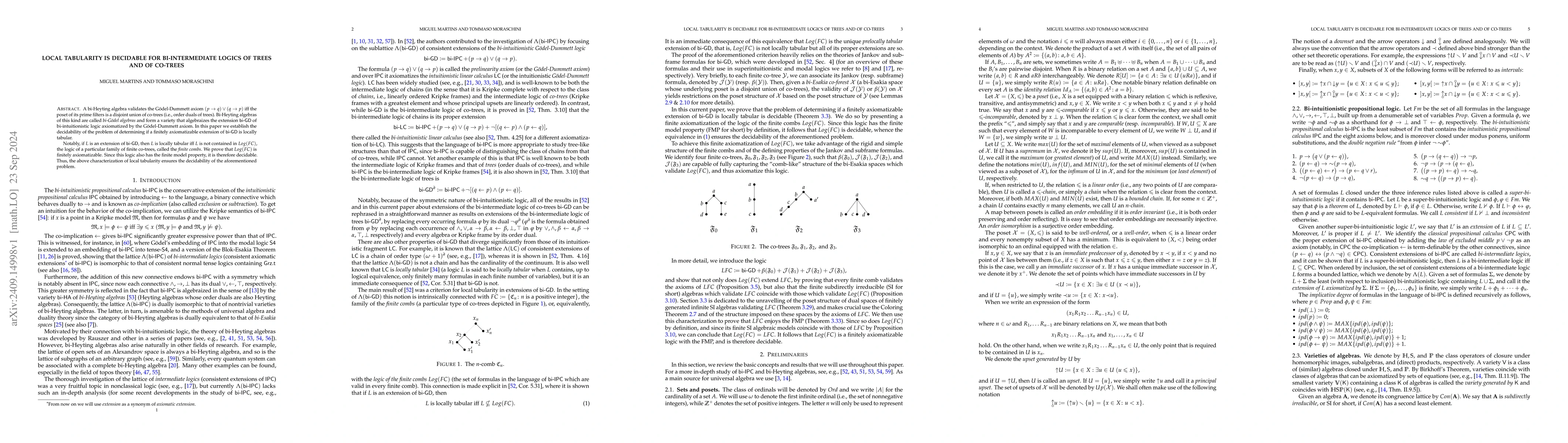 Thumbnail for Local Tabularity is Decidable for Bi-Intermediate Logics of Trees and of
  Co-Trees