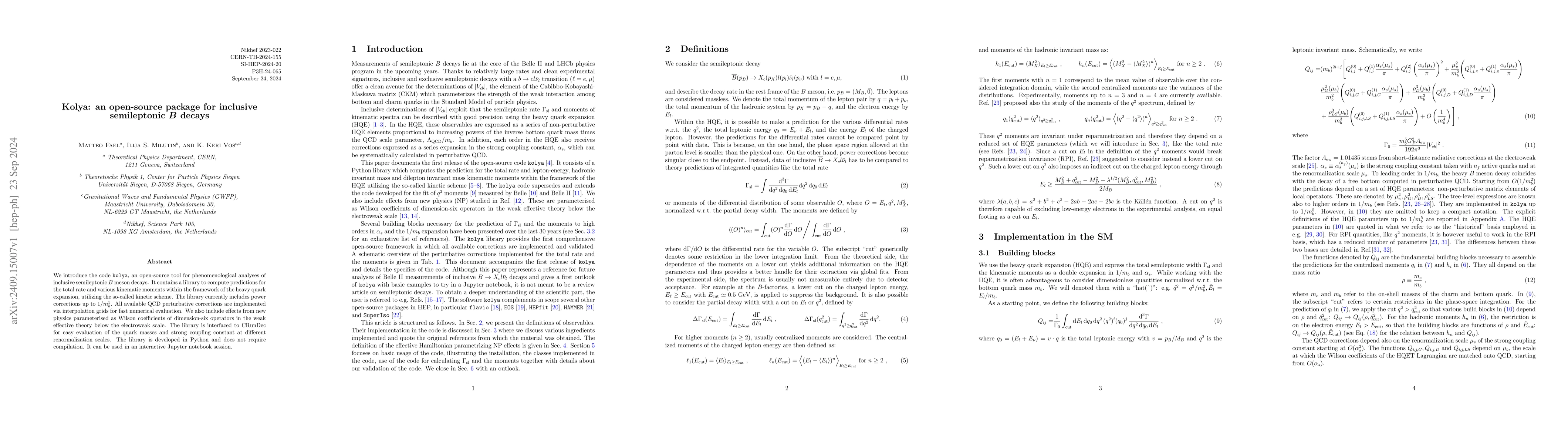 Thumbnail for Kolya: an open-source package for inclusive semileptonic $B$ decays