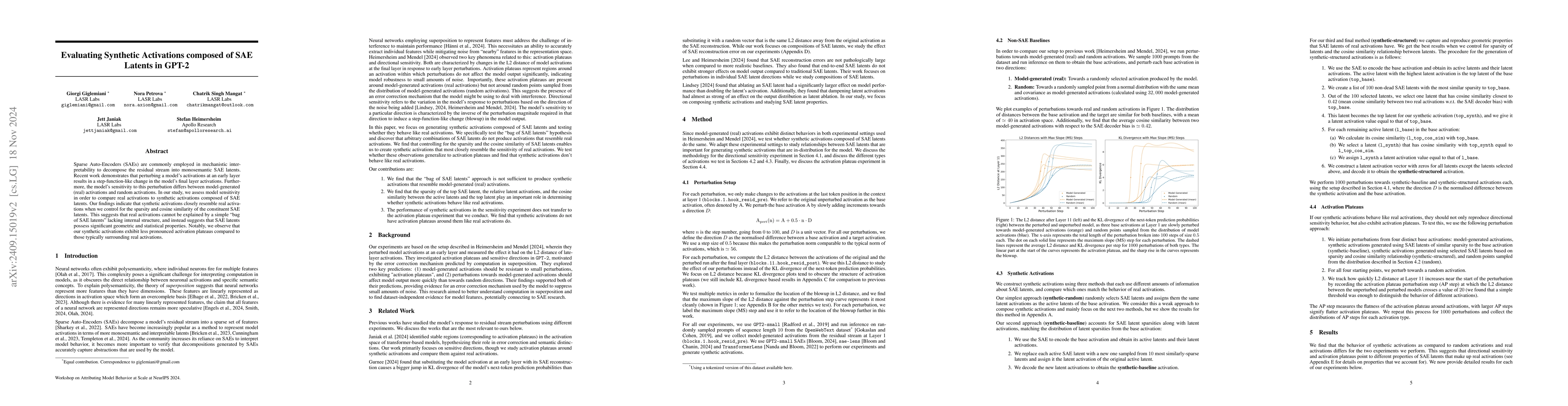 Thumbnail for Evaluating Synthetic Activations composed of SAE Latents in GPT-2