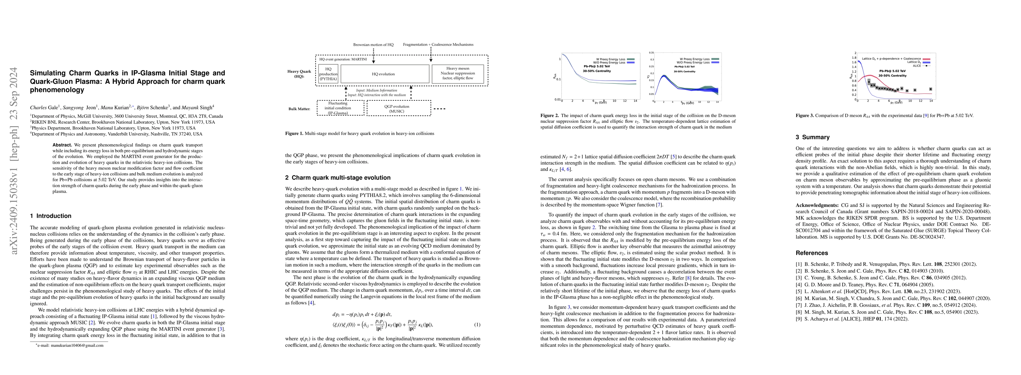 Thumbnail for Simulating Charm Quarks in IP-Glasma Initial Stage and Quark-Gluon
  Plasma: A Hybrid Approach for charm quark phenomenology
