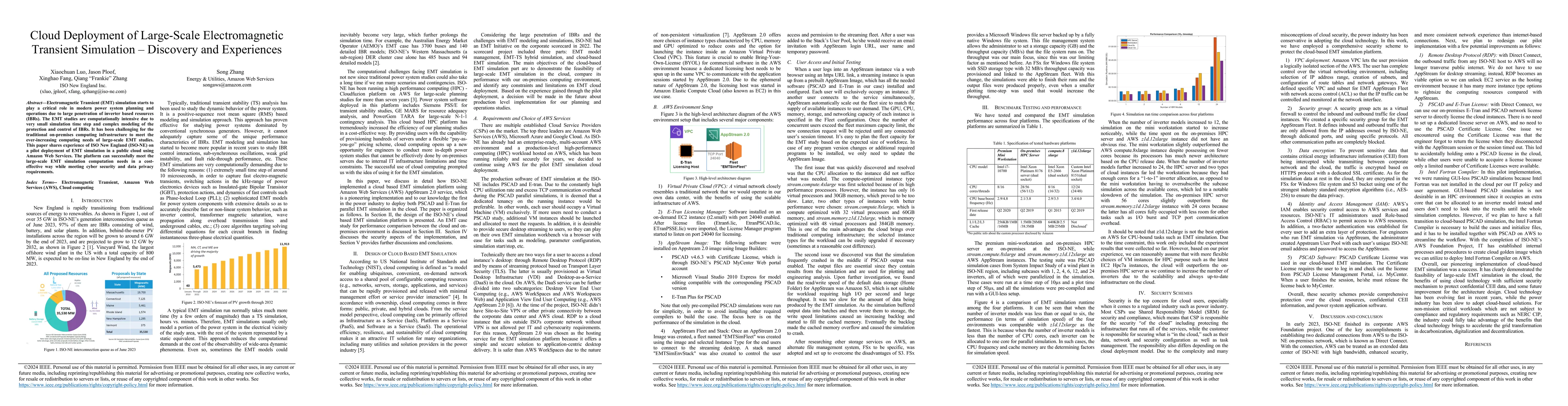 Thumbnail for Cloud Deployment of Large-Scale Electromagnetic Transient Simulation --
  Discovery and Experiences