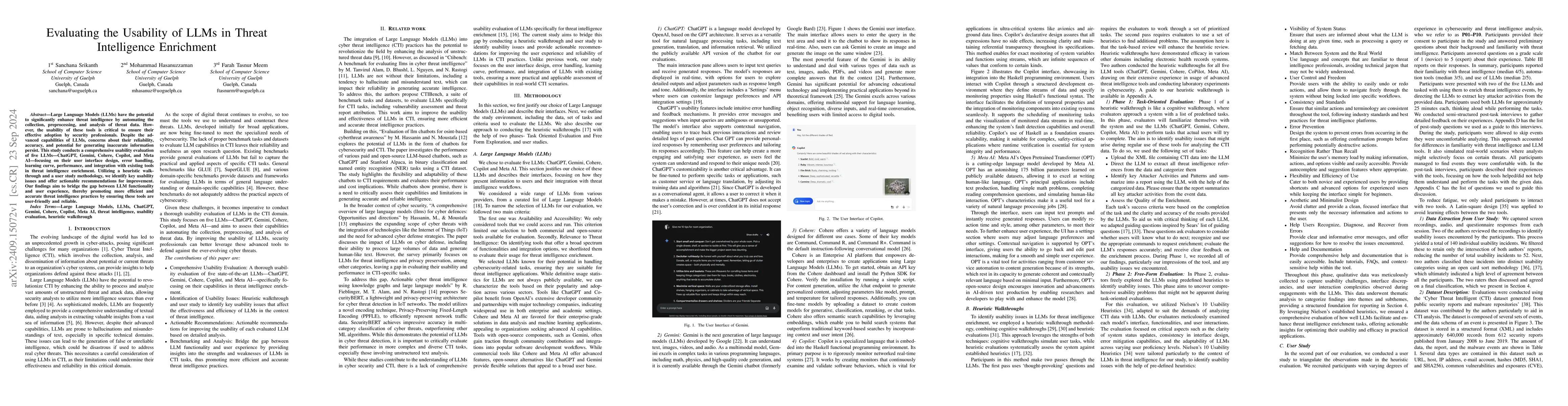 Thumbnail for Evaluating the Usability of LLMs in Threat Intelligence Enrichment