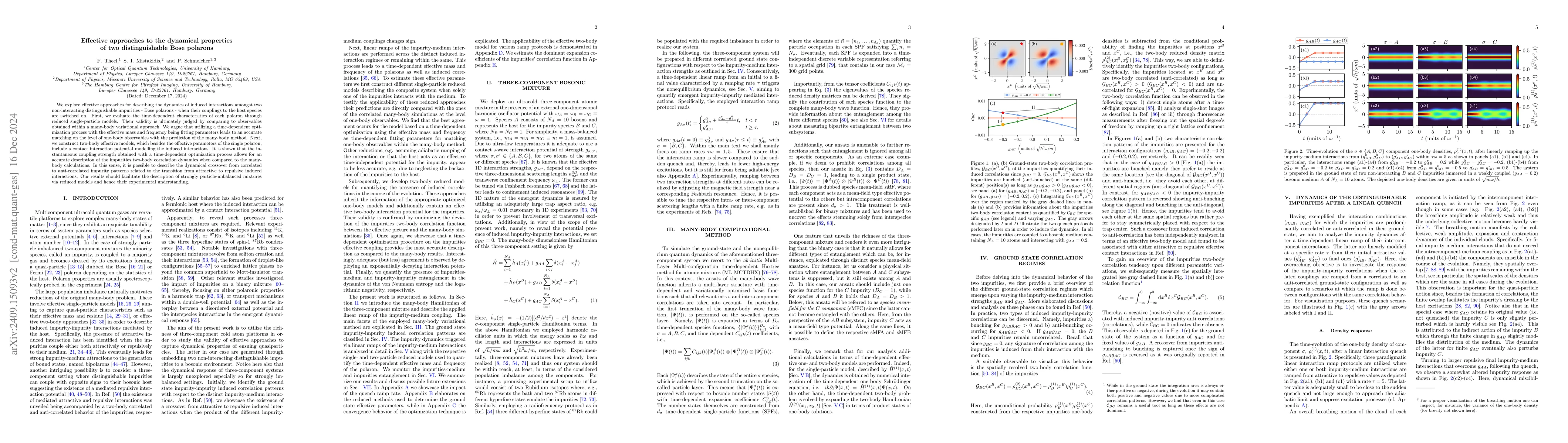 Thumbnail for Effective approaches to the dynamical properties of two distinguishable
  Bose polarons