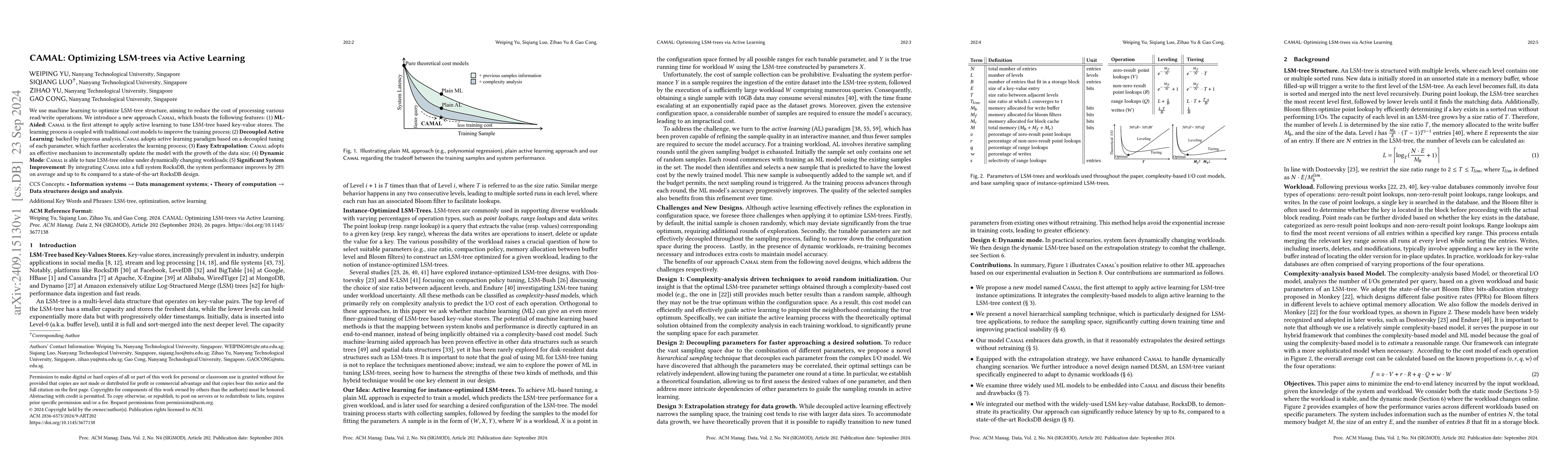 Thumbnail for CAMAL: Optimizing LSM-trees via Active Learning