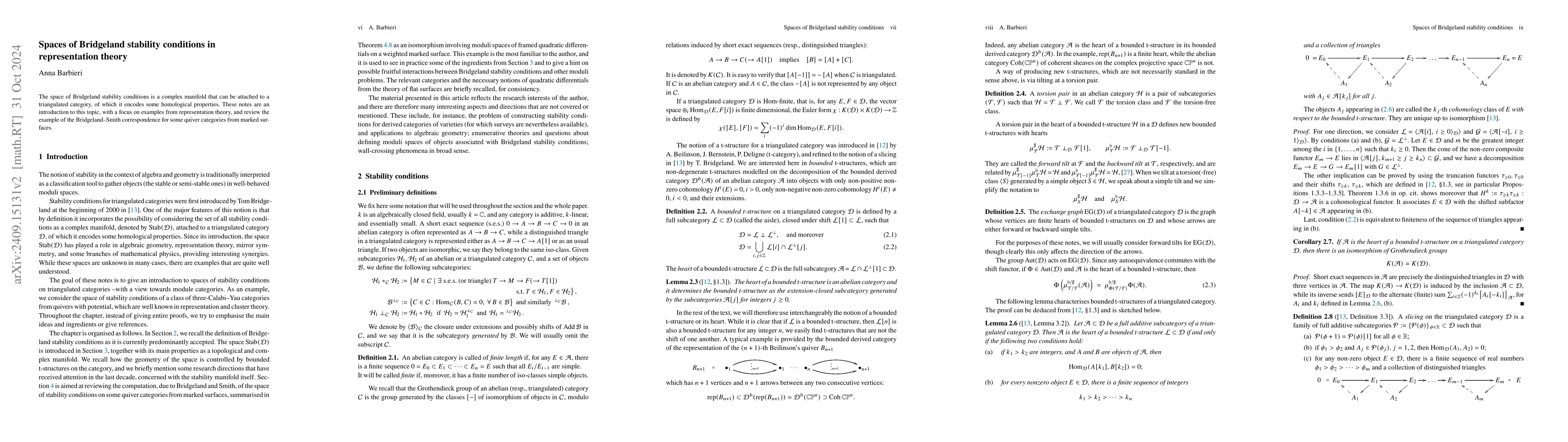 Thumbnail for Spaces of Bridgeland stability conditions in representation theory