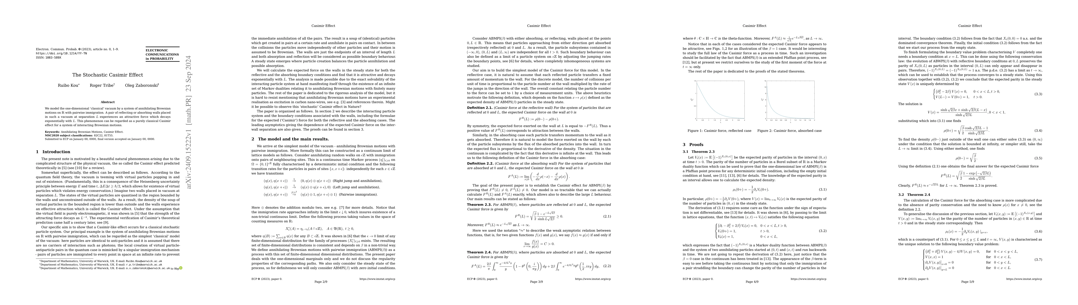 Thumbnail for The Stochastic Casimir Effect