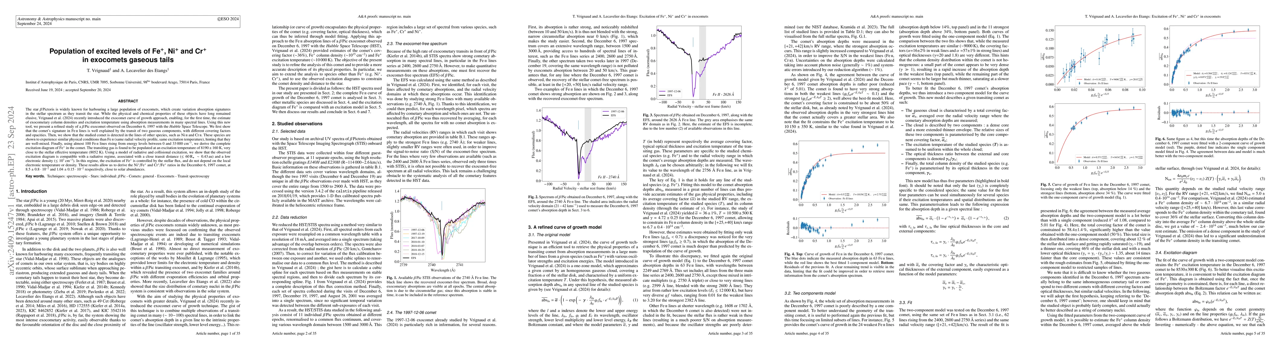 Thumbnail for Population of excited levels of Fe+, Ni+ and Cr+ in exocomets gaseous
  tails