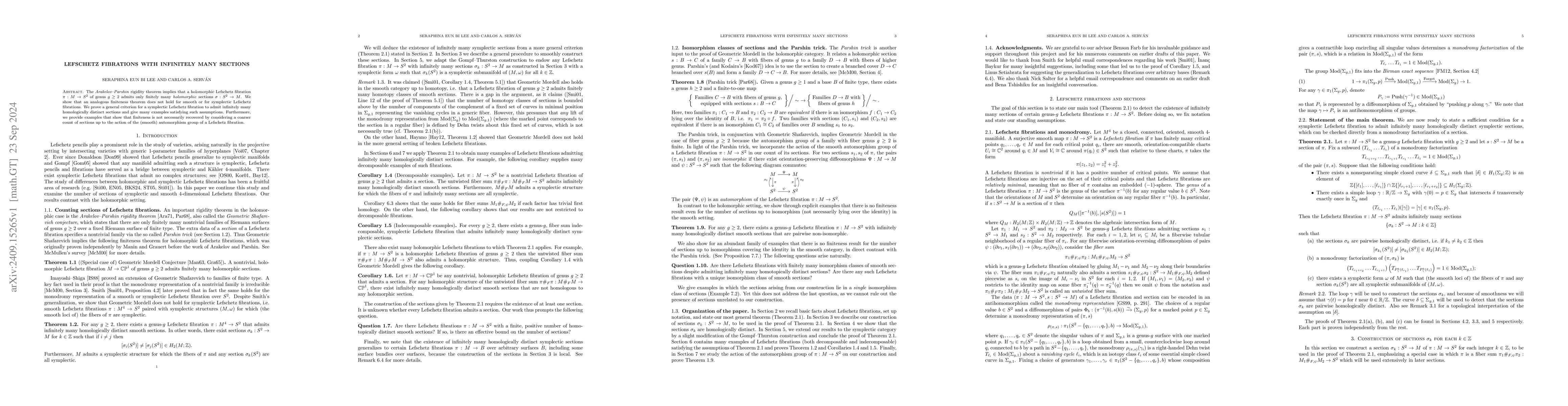 Thumbnail for Lefschetz fibrations with infinitely many sections