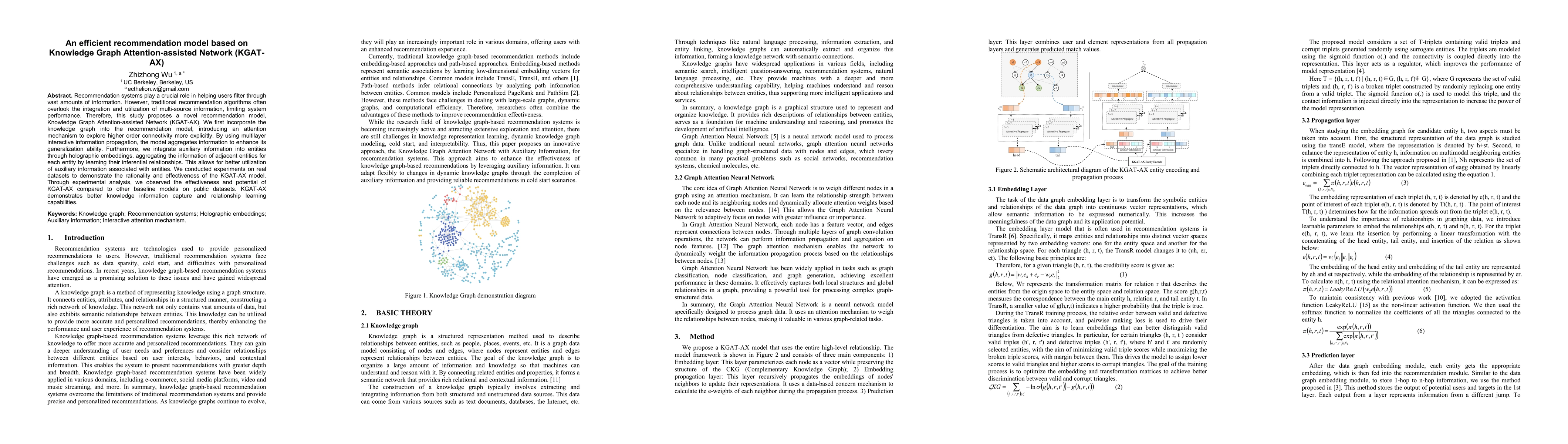 Thumbnail for An Efficient Recommendation Model Based on Knowledge Graph
  Attention-Assisted Network (KGATAX)