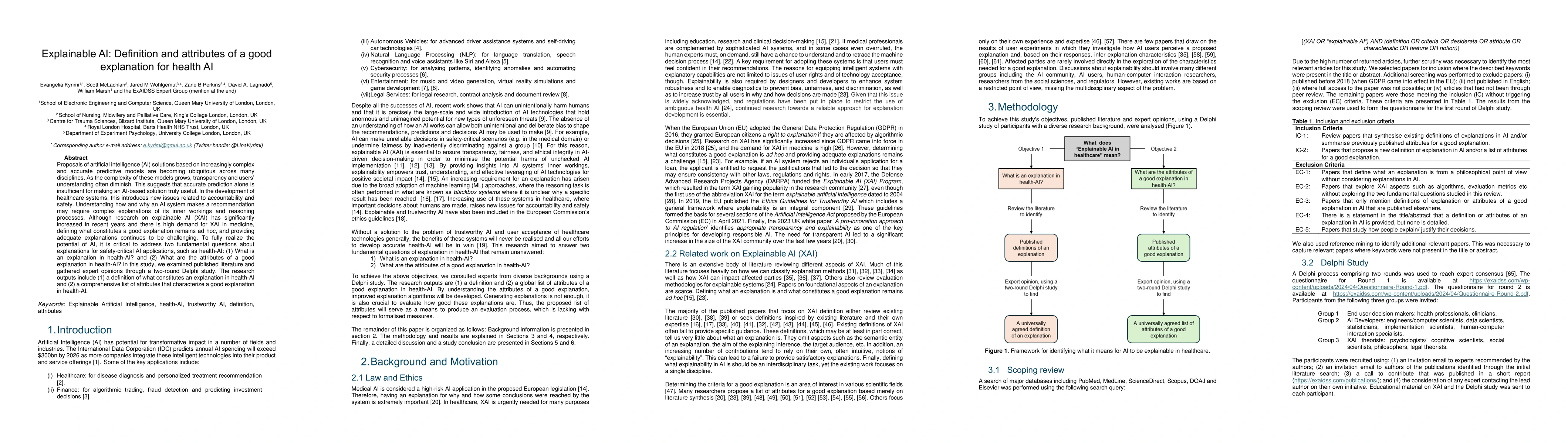 Thumbnail for Explainable AI: Definition and attributes of a good explanation for
  health AI