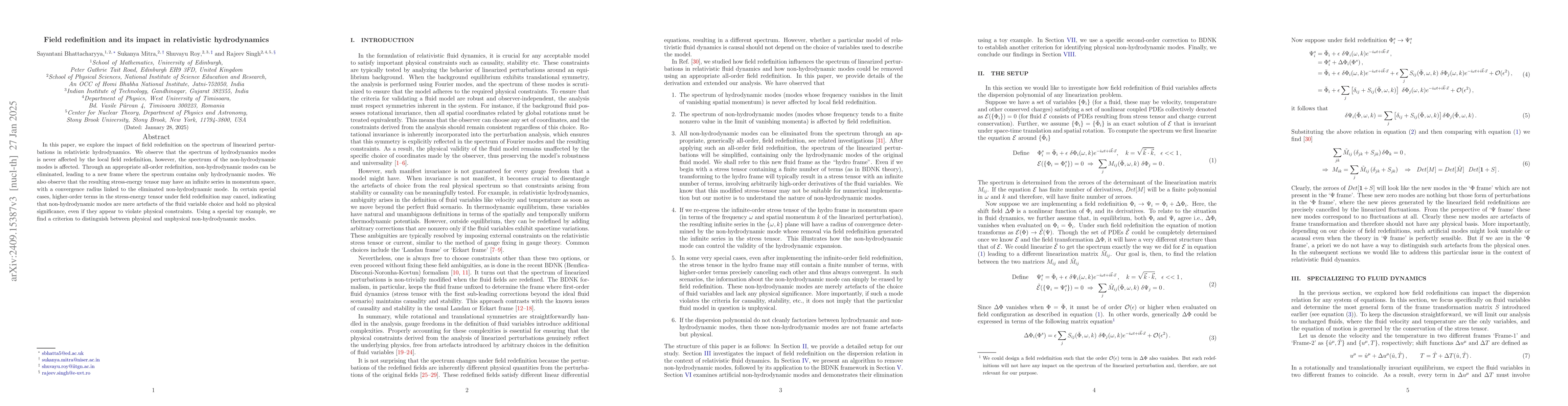 Thumbnail for Field redefinition and its impact in relativistic hydrodynamics