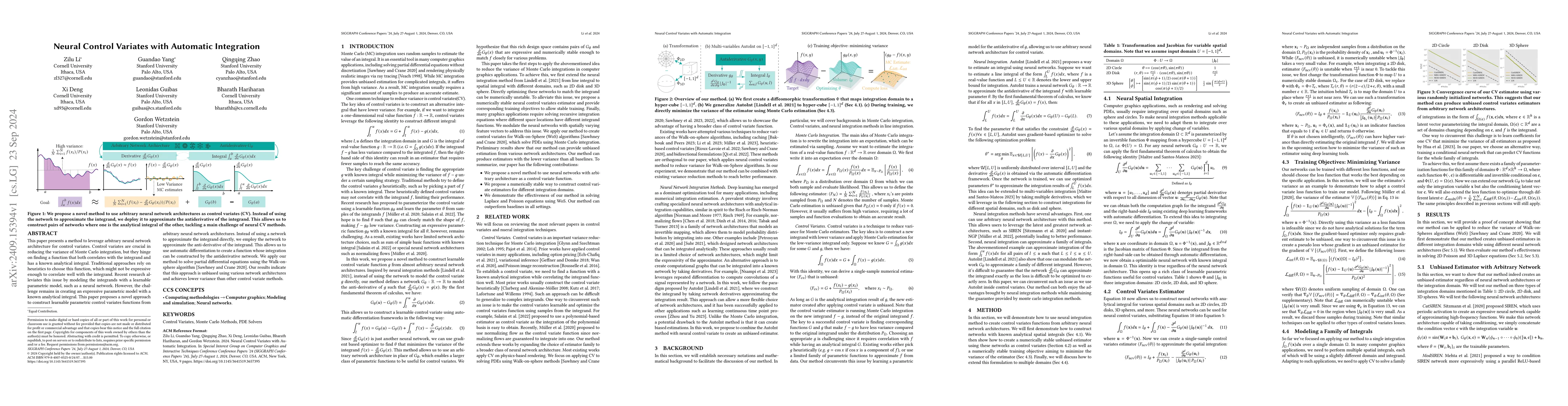 Thumbnail for Neural Control Variates with Automatic Integration