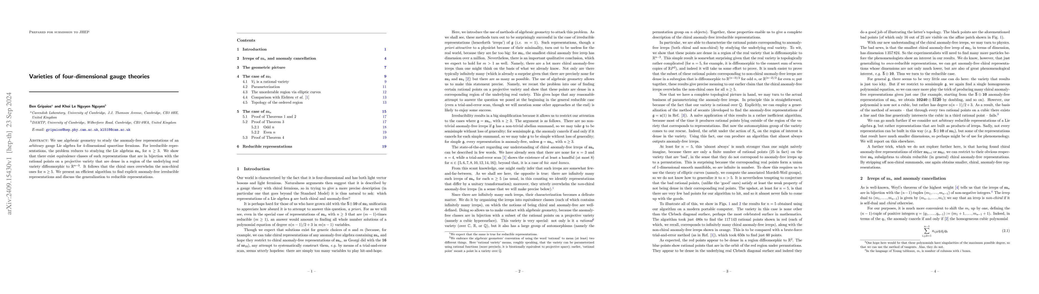 Thumbnail for Varieties of four-dimensional gauge theories