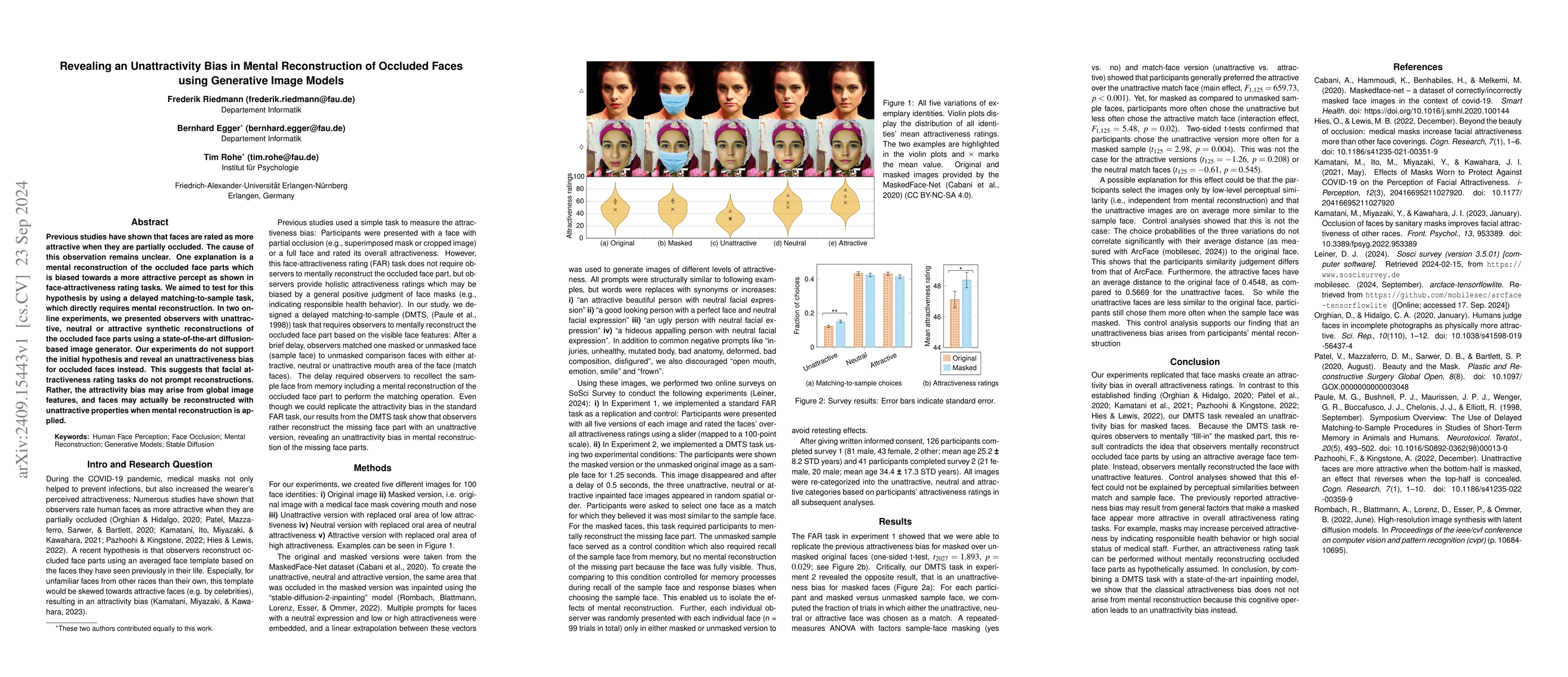 Thumbnail for Revealing an Unattractivity Bias in Mental Reconstruction of Occluded
  Faces using Generative Image Models