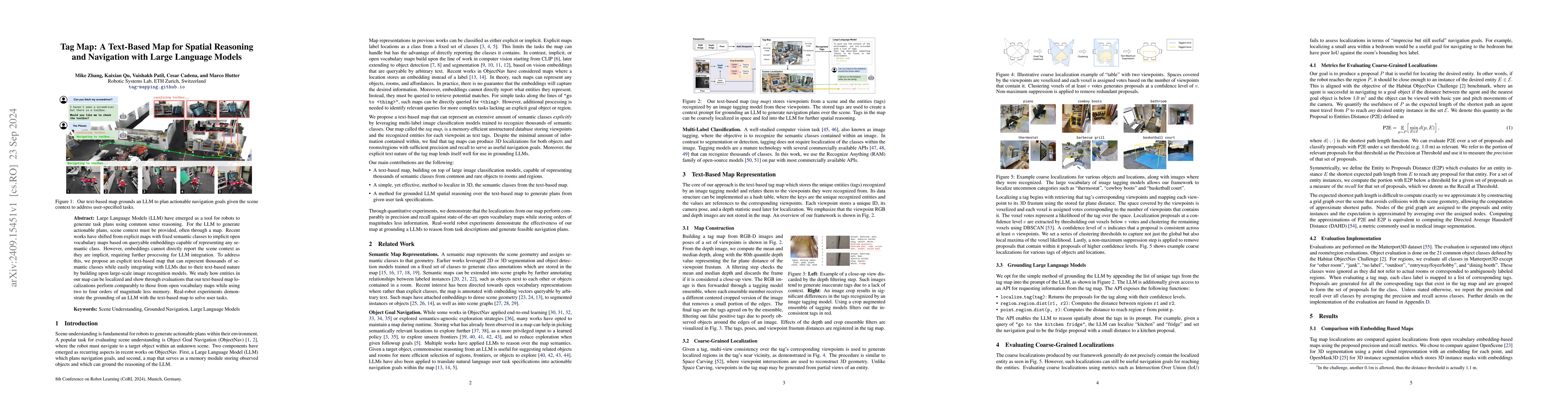 Thumbnail for Tag Map: A Text-Based Map for Spatial Reasoning and Navigation with
  Large Language Models