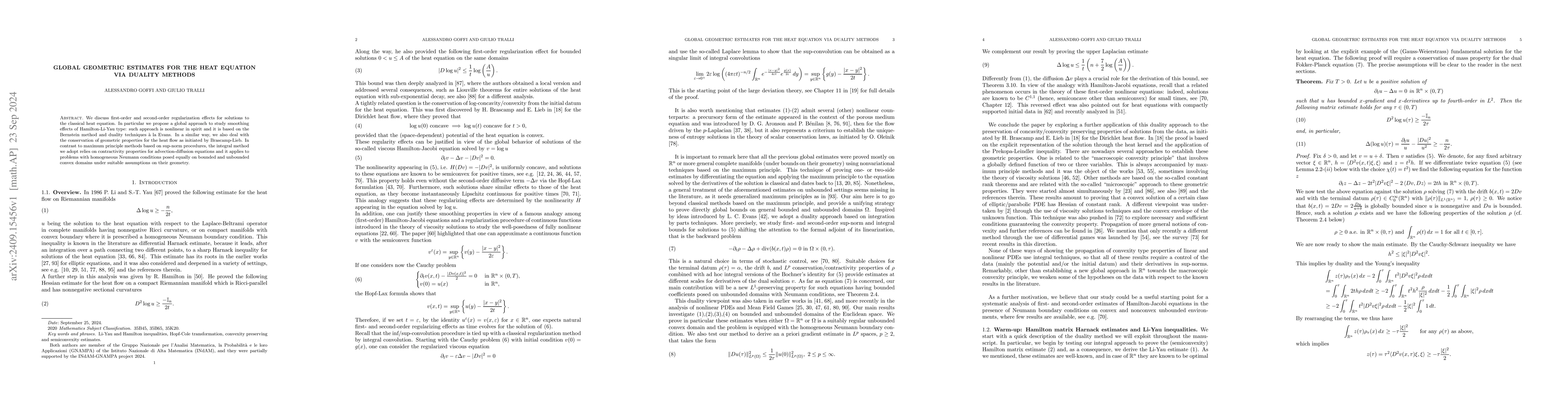 Thumbnail for Global geometric estimates for the heat equation via duality methods