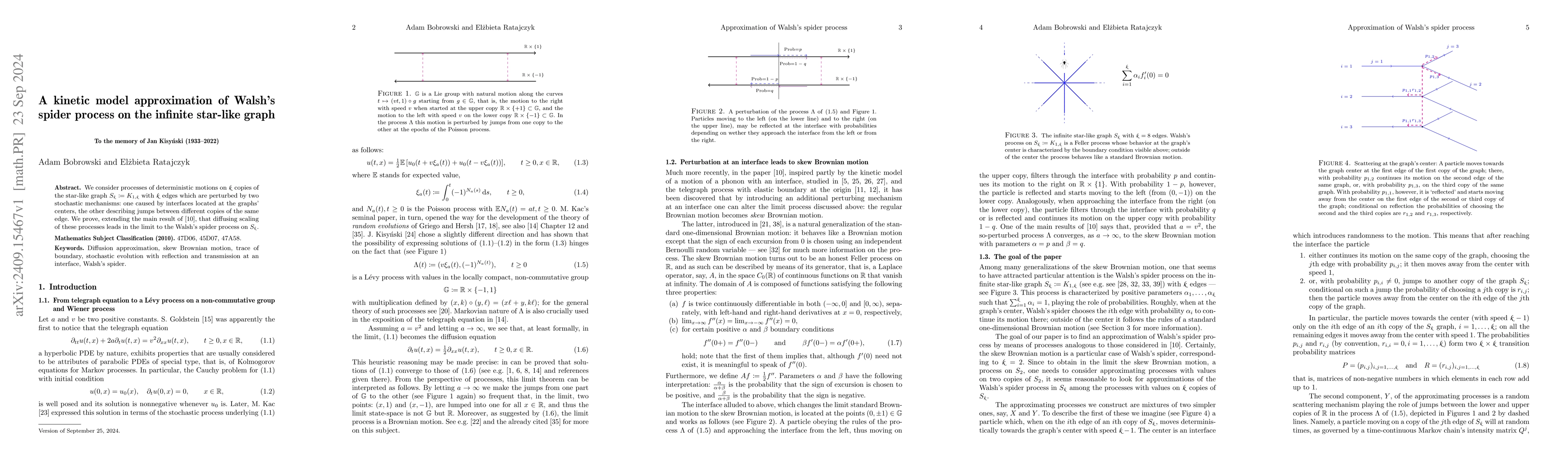 Thumbnail for A kinetic model approximation of Walsh's spider process on the infinite
  star-like graph