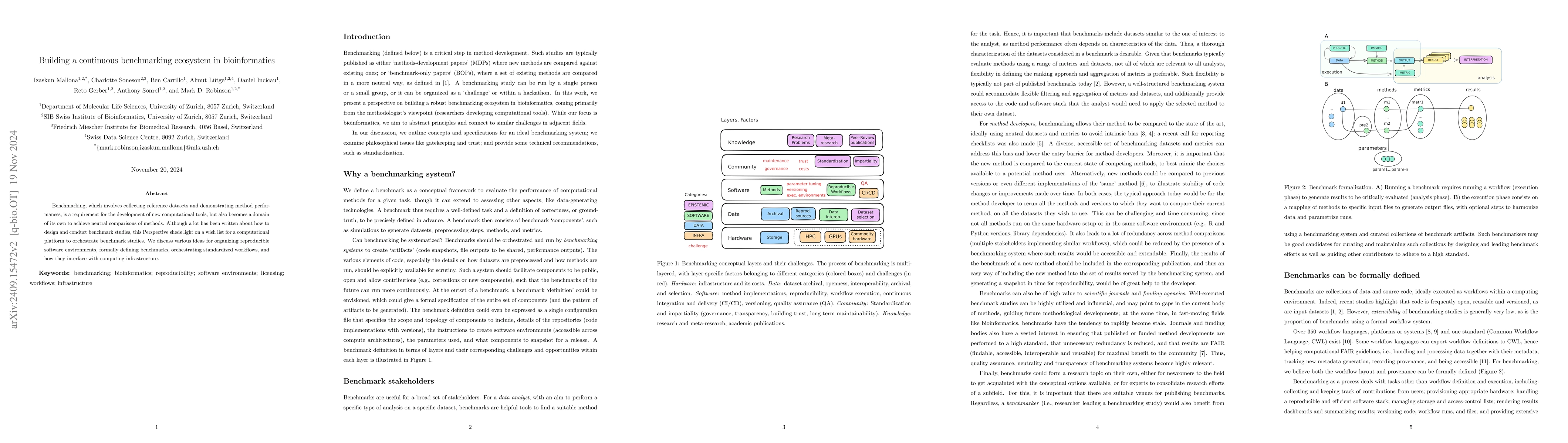 Thumbnail for Building a continuous benchmarking ecosystem in bioinformatics
