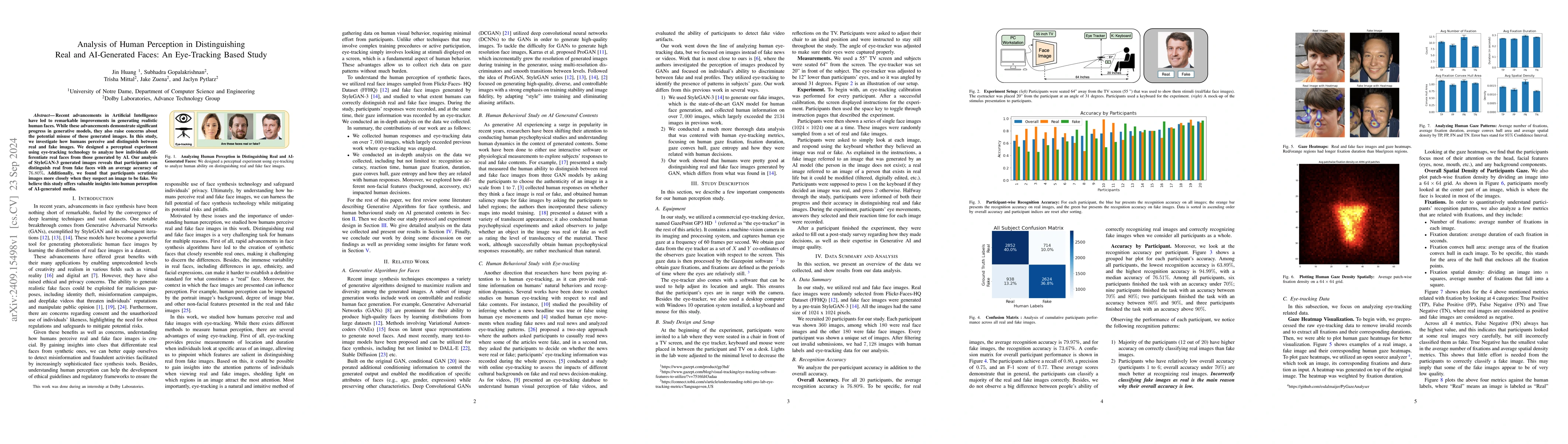 Thumbnail for Analysis of Human Perception in Distinguishing Real and AI-Generated
  Faces: An Eye-Tracking Based Study