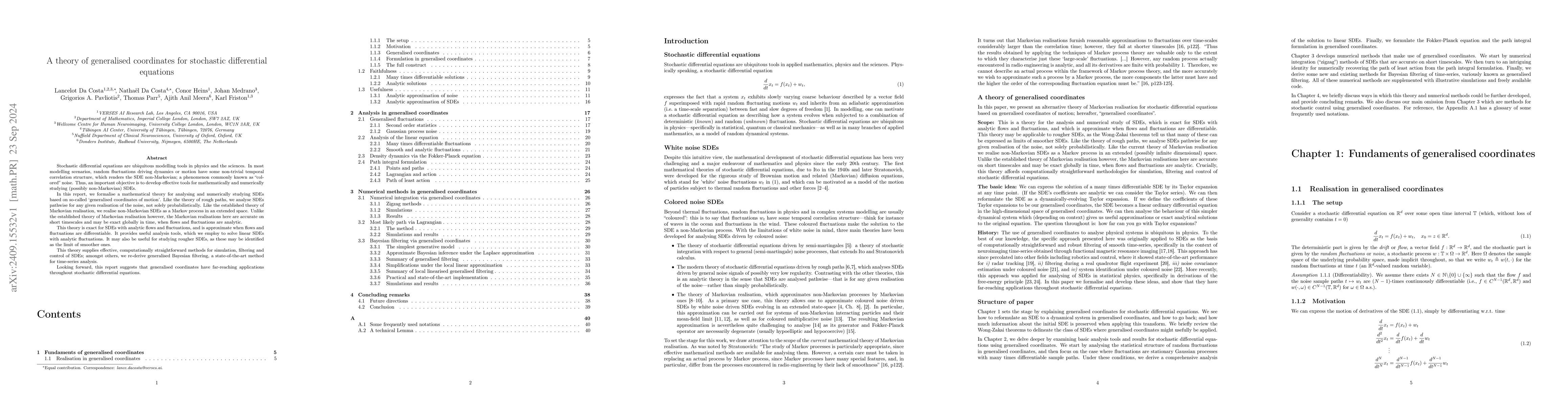 Thumbnail for A theory of generalised coordinates for stochastic differential
  equations