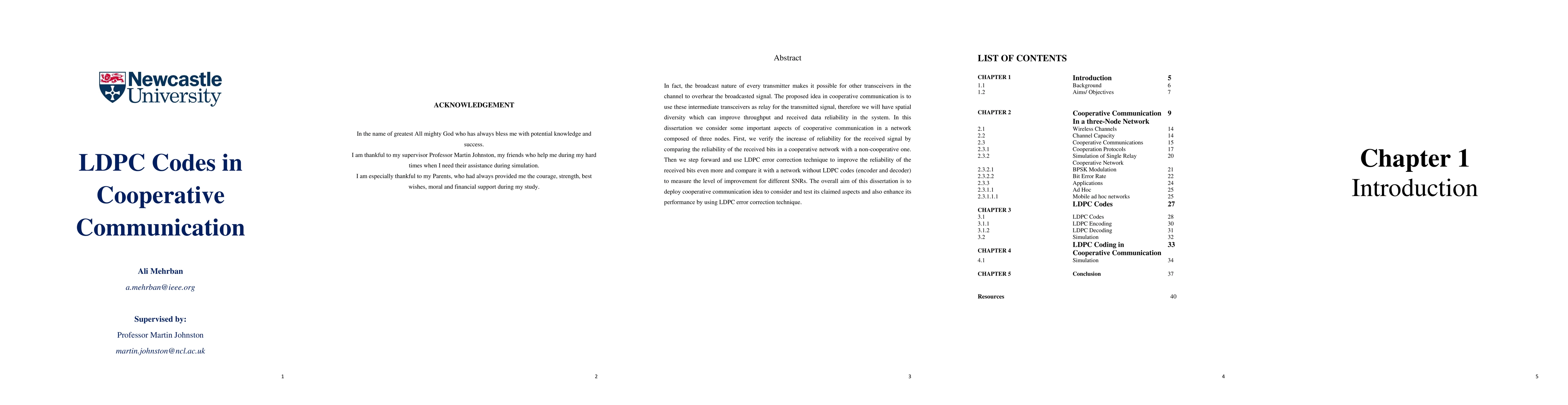 Thumbnail for LDPC Codes in Cooperative Communication