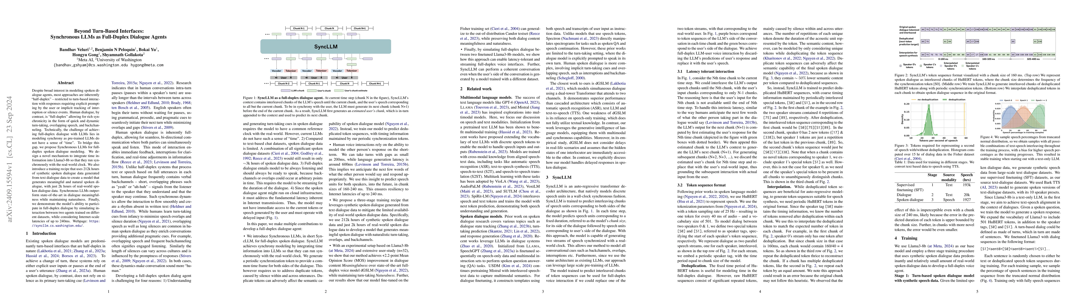 Thumbnail for Beyond Turn-Based Interfaces: Synchronous LLMs as Full-Duplex Dialogue
  Agents