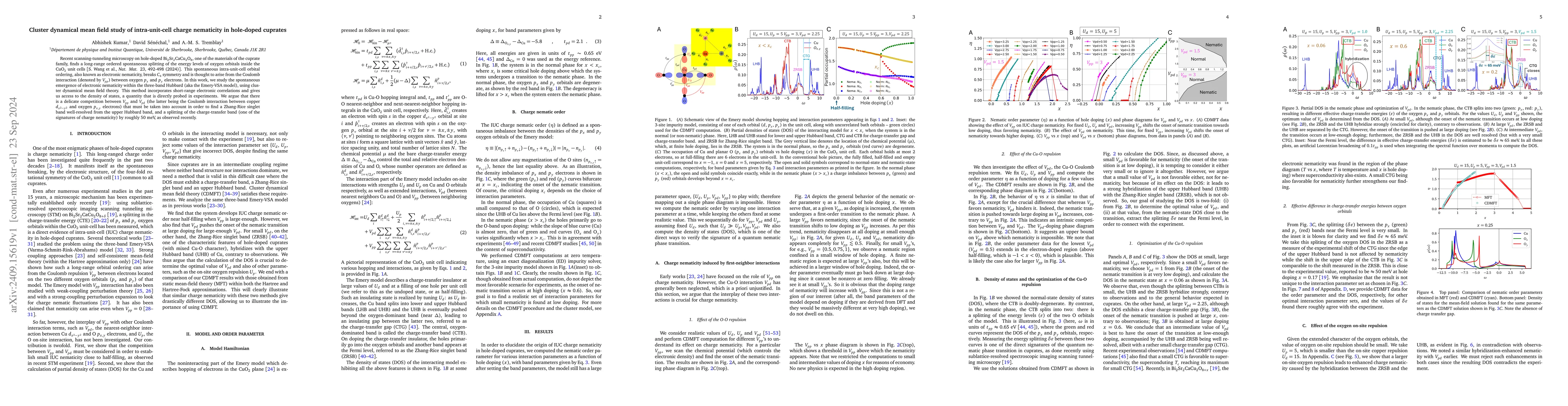 Thumbnail for Cluster dynamical mean field study of intra-unit-cell charge nematicity
  in hole-doped cuprates