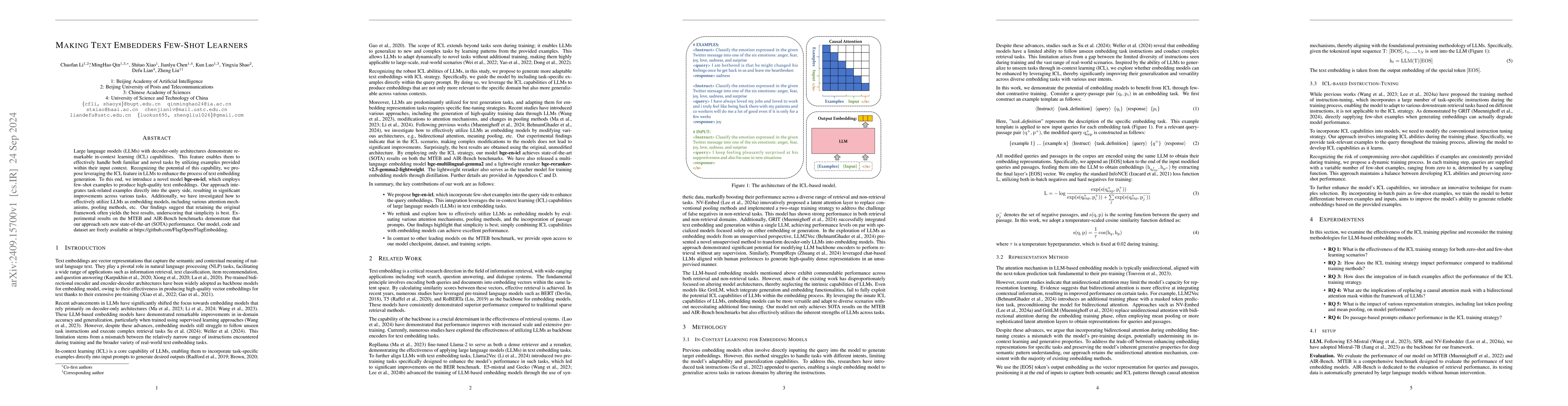 Thumbnail for Making Text Embedders Few-Shot Learners