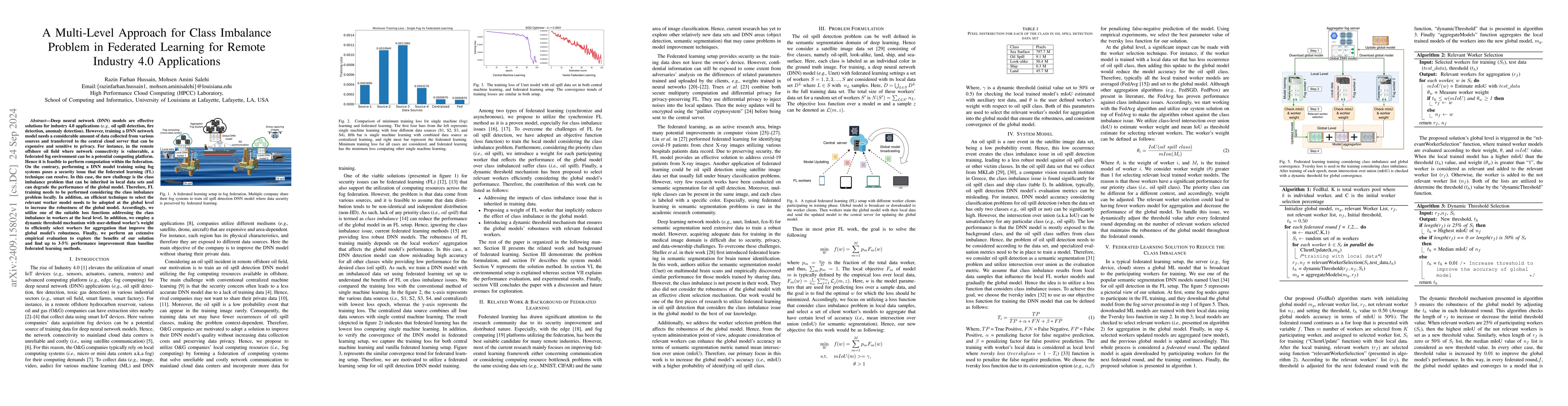 Thumbnail for A Multi-Level Approach for Class Imbalance Problem in Federated Learning
  for Remote Industry 4.0 Applications
