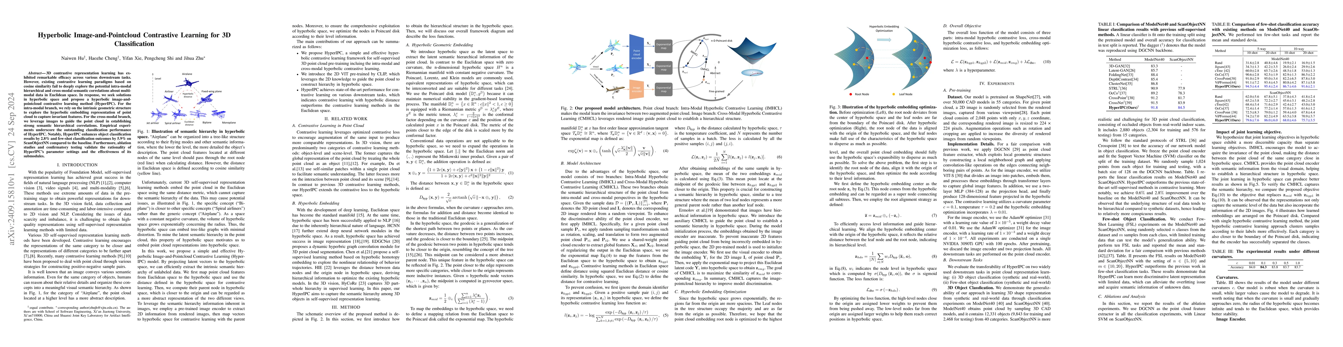 Thumbnail for Hyperbolic Image-and-Pointcloud Contrastive Learning for 3D
  Classification