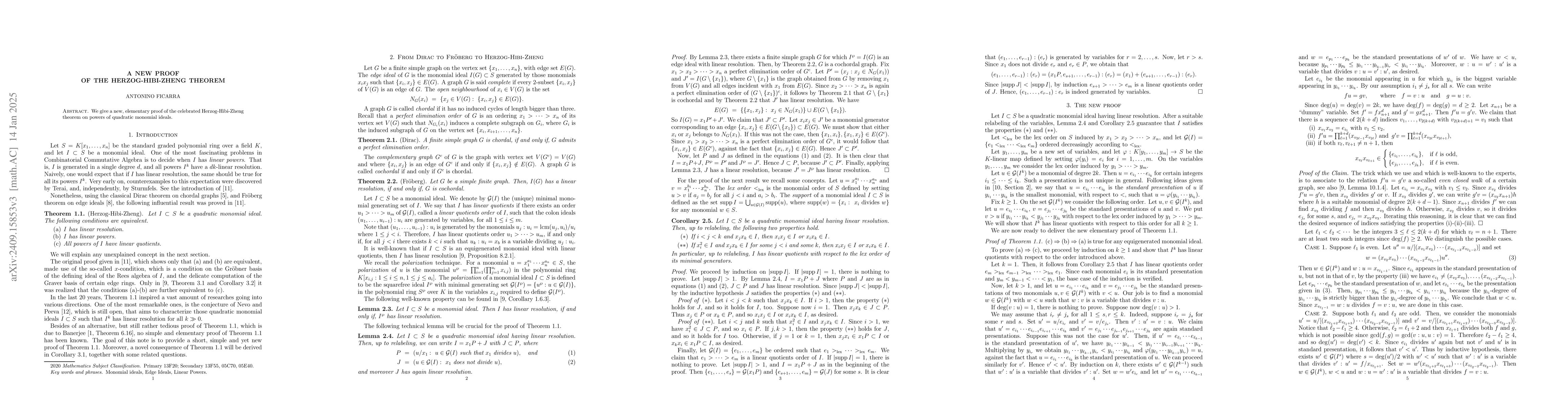 Thumbnail for A new proof of the Herzog-Hibi-Zheng theorem