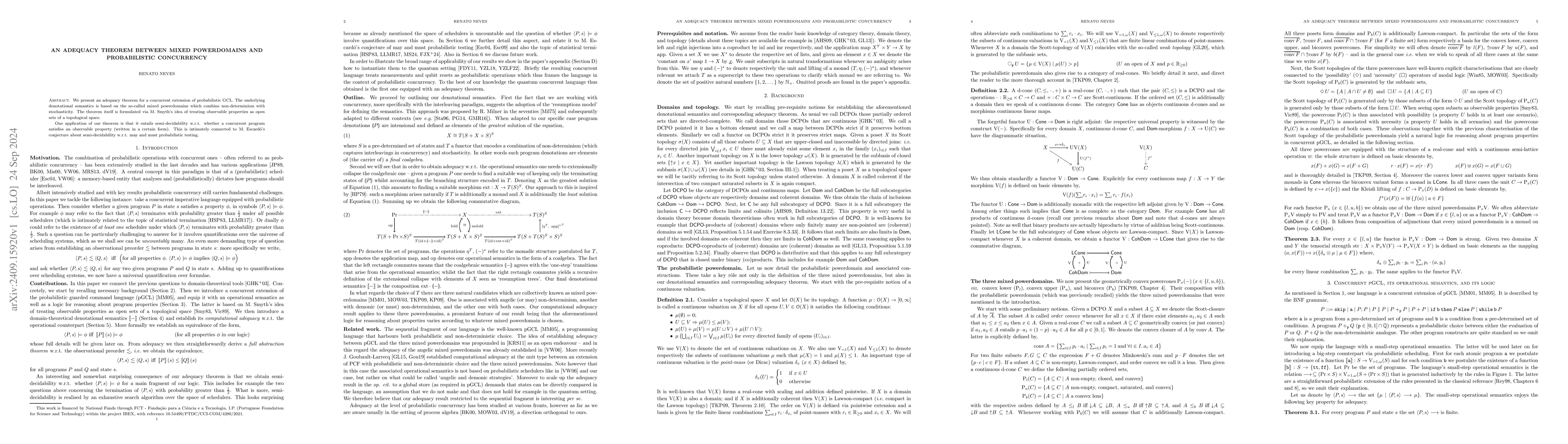 Thumbnail for An adequacy theorem between mixed powerdomains and probabilistic
  concurrency