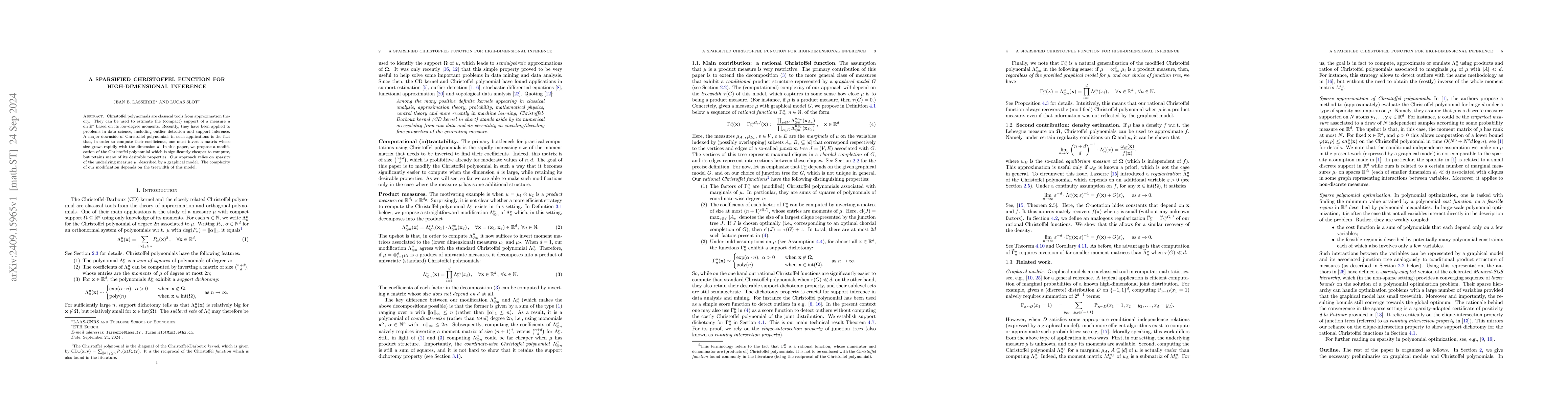Thumbnail for A sparsified Christoffel function for high-dimensional inference
