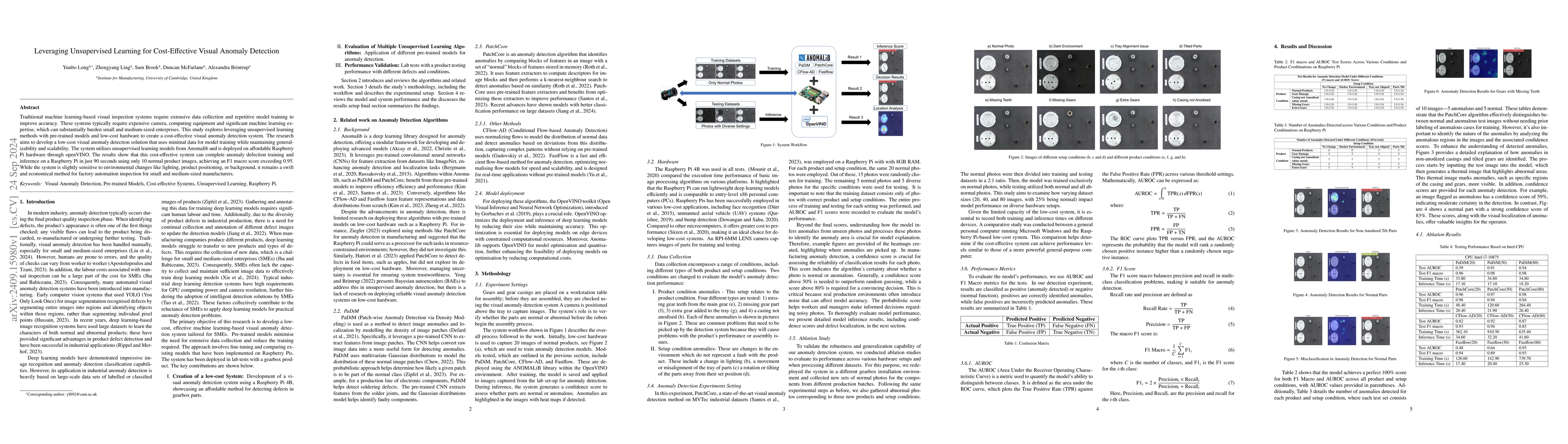 Thumbnail for Leveraging Unsupervised Learning for Cost-Effective Visual Anomaly
  Detection