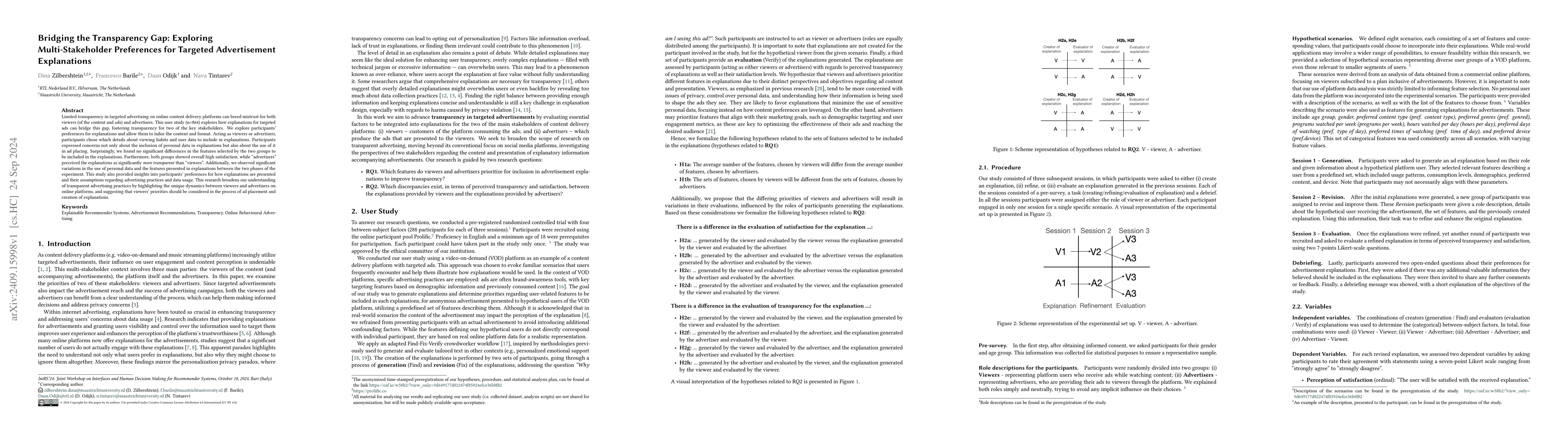 Thumbnail for Bridging the Transparency Gap: Exploring Multi-Stakeholder Preferences
  for Targeted Advertisement Explanations