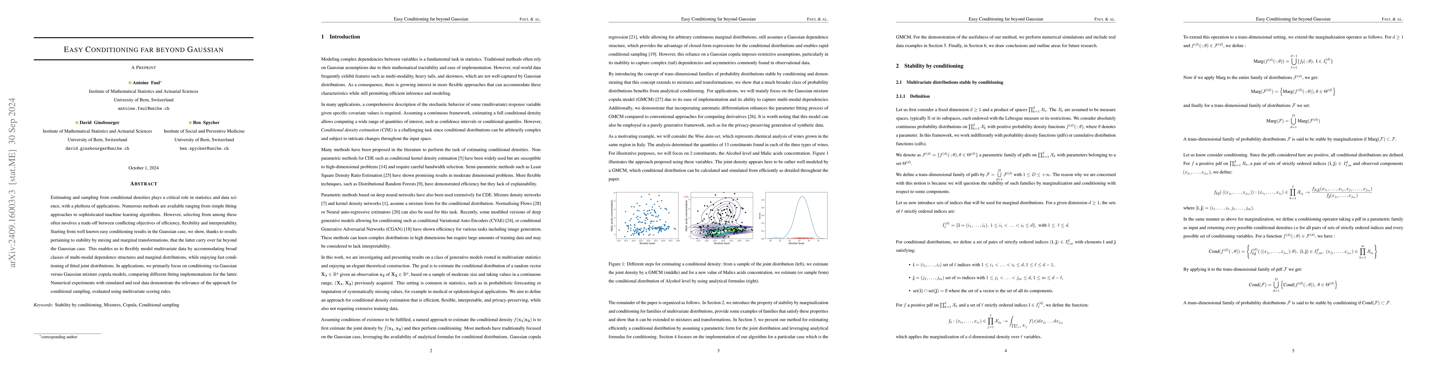 Thumbnail for Easy Conditioning far beyond Gaussian