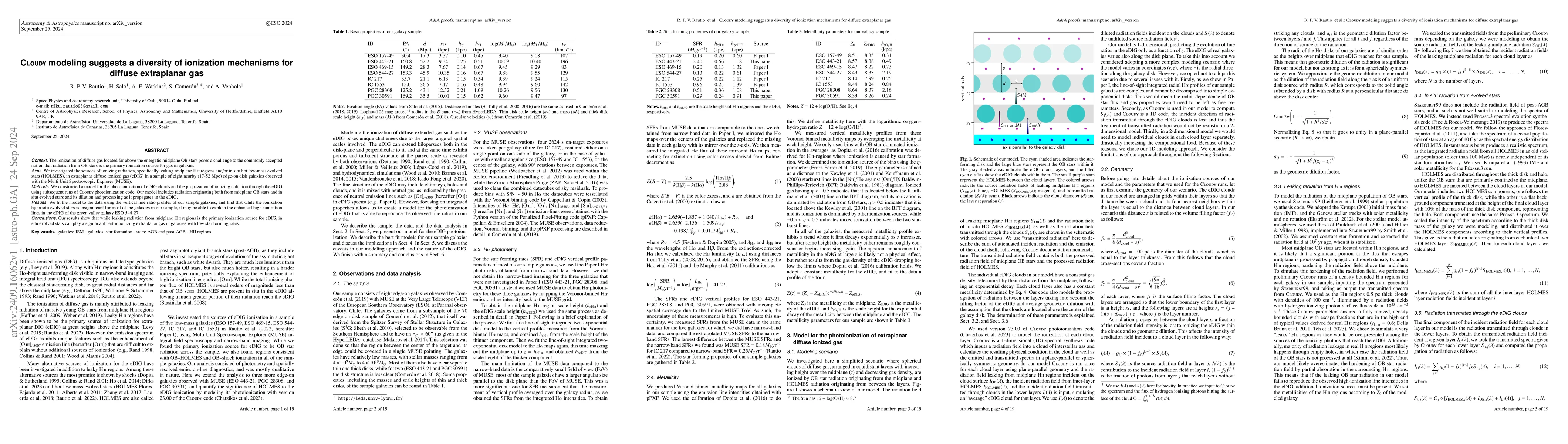 Thumbnail for Cloudy modeling suggests a diversity of ionization mechanisms for
  diffuse extraplanar gas