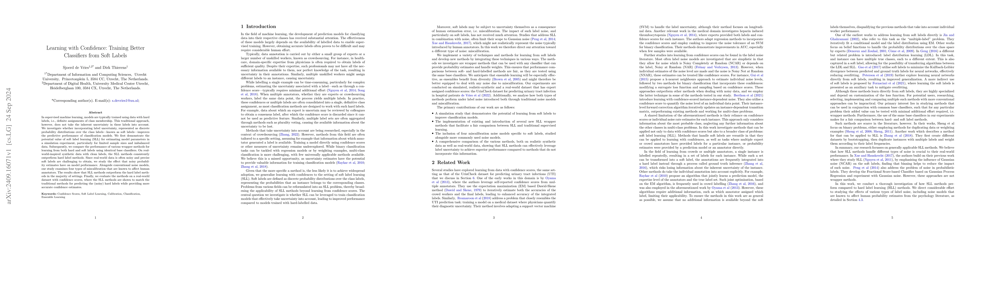 Thumbnail for Learning with Confidence: Training Better Classifiers from Soft Labels