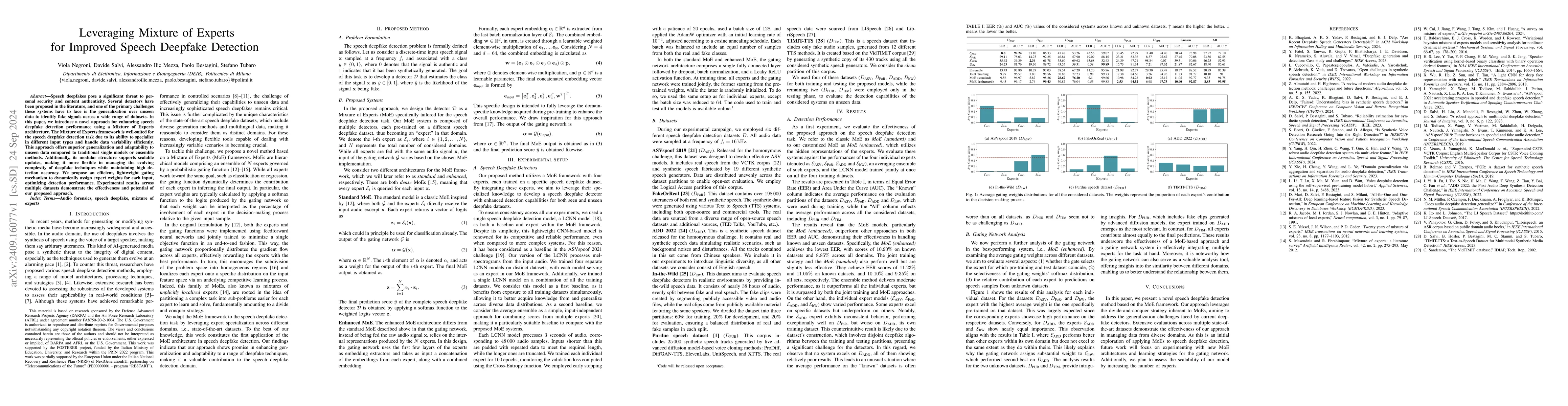 Thumbnail for Leveraging Mixture of Experts for Improved Speech Deepfake Detection
