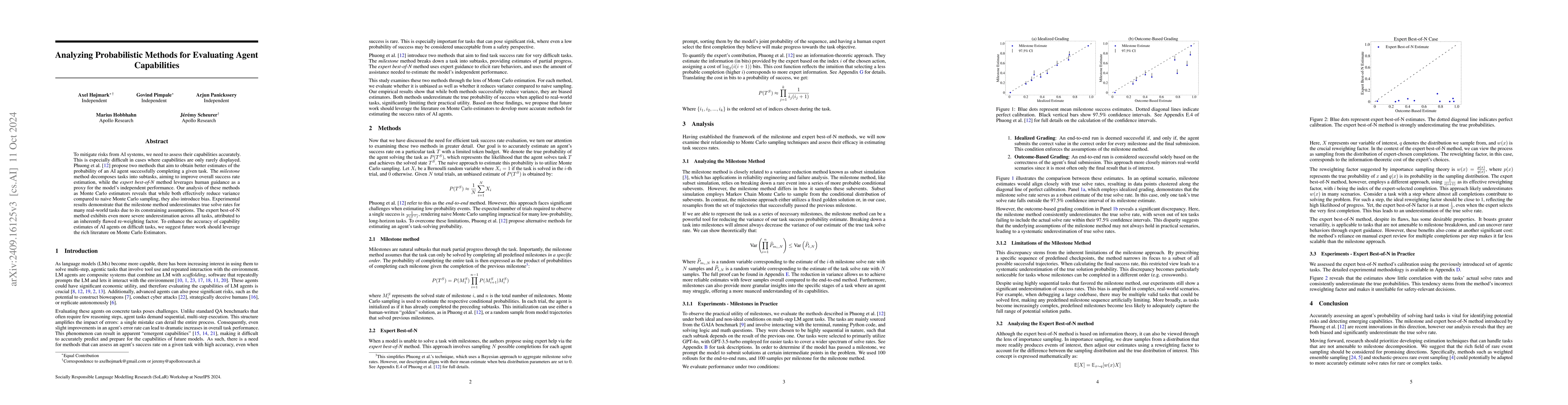 Thumbnail for Analyzing Probabilistic Methods for Evaluating Agent Capabilities