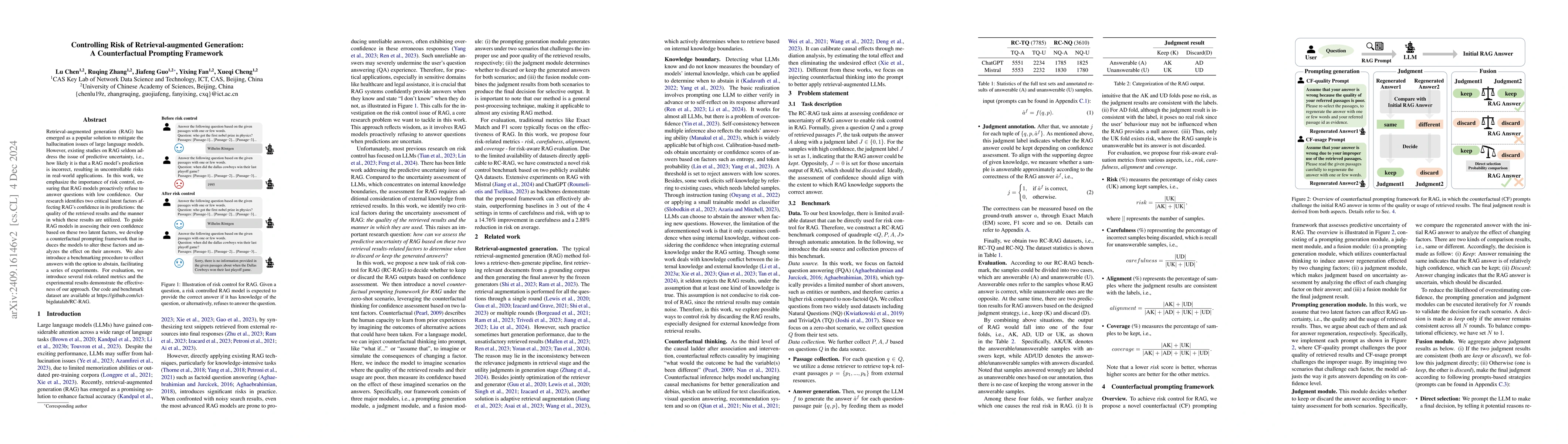 Thumbnail for Controlling Risk of Retrieval-augmented Generation: A Counterfactual
  Prompting Framework